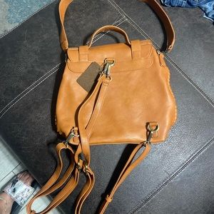 Leather 2 in one bag